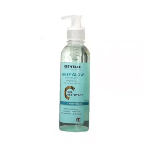 esthelle sensy glow gel nettoyant visage et corps 250ml