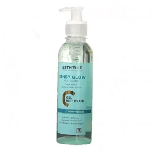 esth'elle sensy glow gel nettoyant visage et cou 250ml