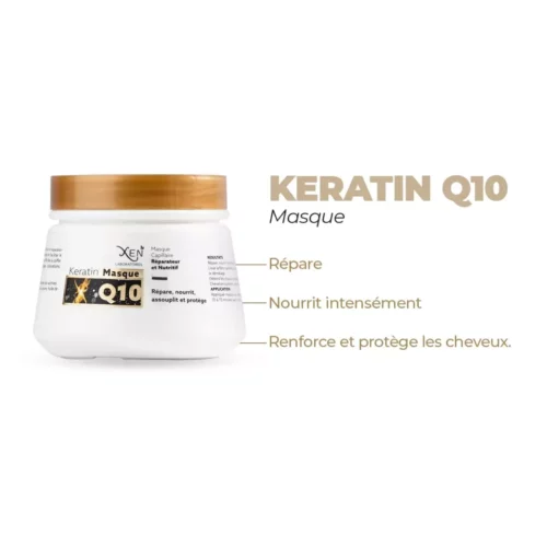 xen keratin q10 masque nourrissant 250ml