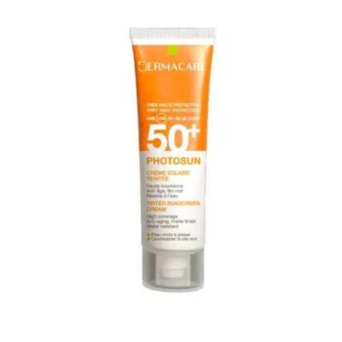 DERMACARE PHOTOSUN CREME SOLAIRE TEINTEE 1.5 PEAU MIXTE A GRASSE SPF50+ 50ML
