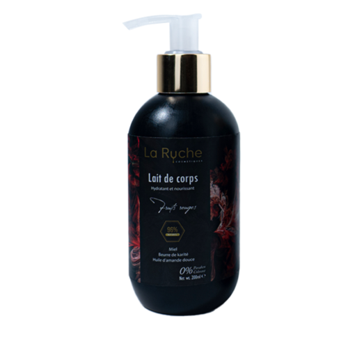 la ruche lait de corps fruits rouge 200ml