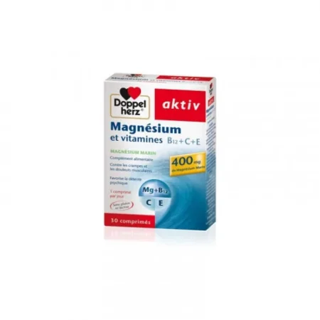 Aktiv magnesium vitamines c+e 30 gelules