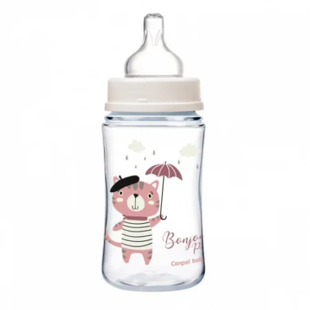canpol babies biberon anti colique col large rose bonjour paris 240 pp