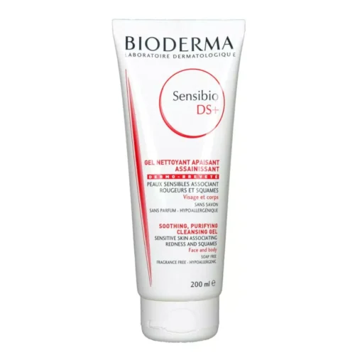bioderma sensibio ds+ gel nettoyant peaux sensibles, 200ml