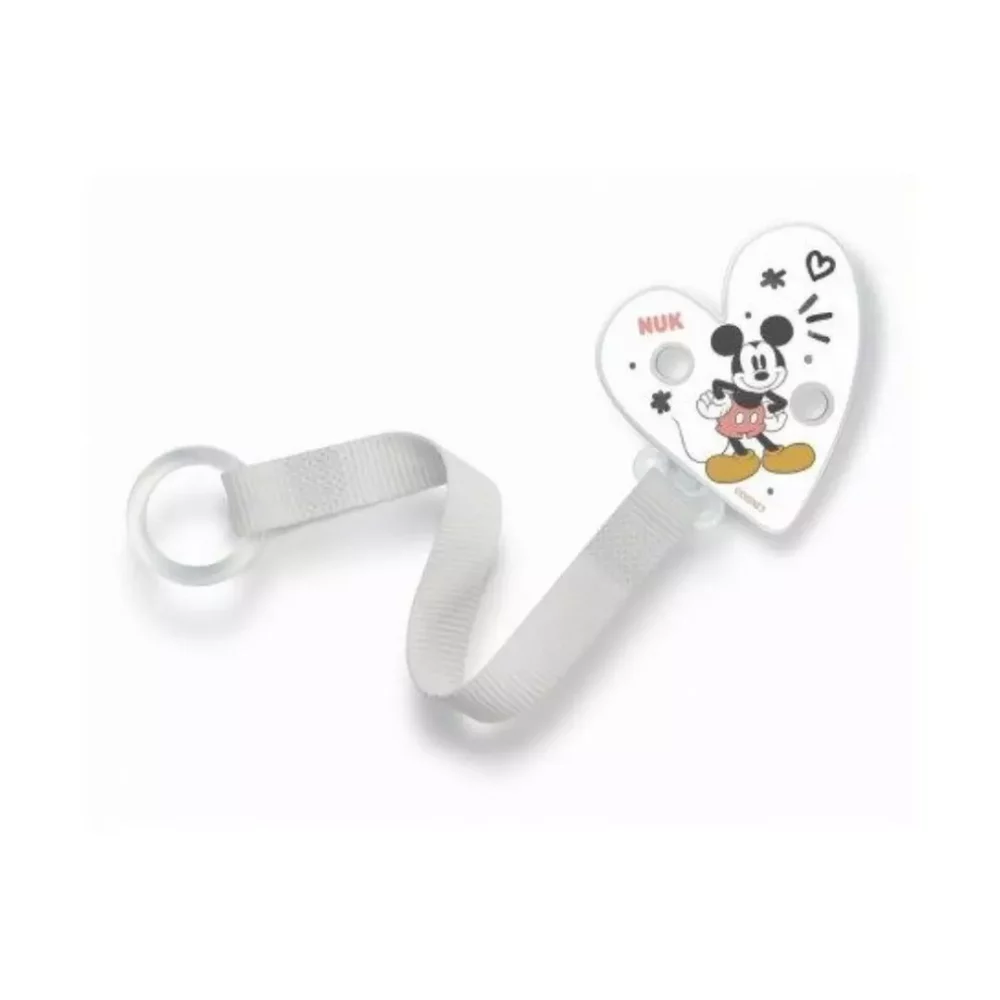 Attache-sucette Mickey ruban duo – Nuk