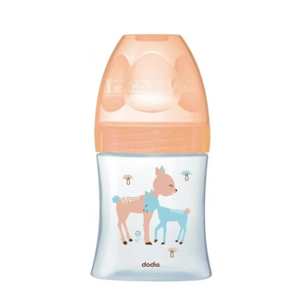 DODIE BIBERON SENSATION VERRE 150 ML BEIGE BICHE 0-6 MOIS