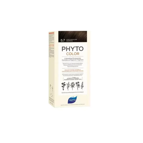phyto phytocolor 5.7 chatain clair marron