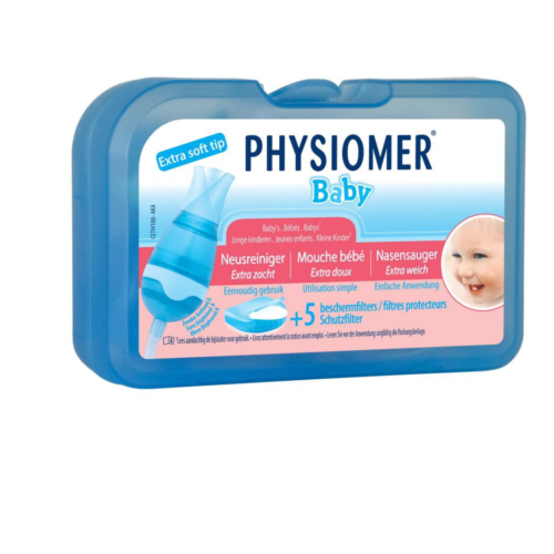 Physiomer mouche bebe avec embout et 5 filtres jetables