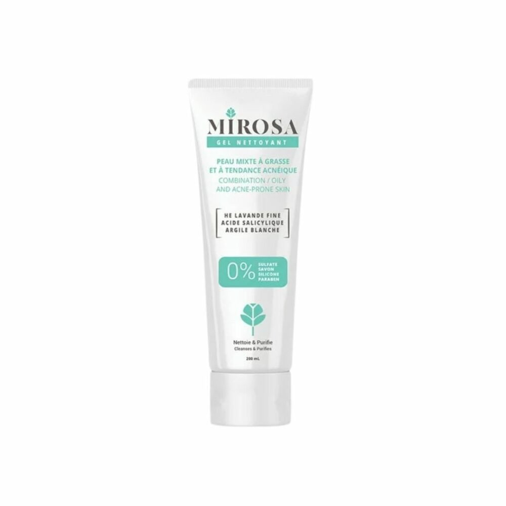 mirosa gel nettoyant peau mixte à grasse 200 ml