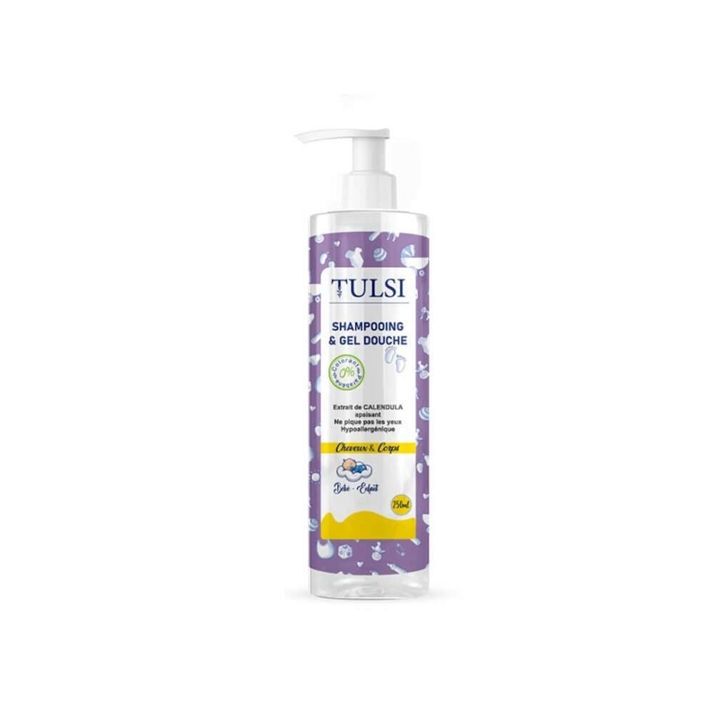 tulsi-shampoing et gel douche 250ml