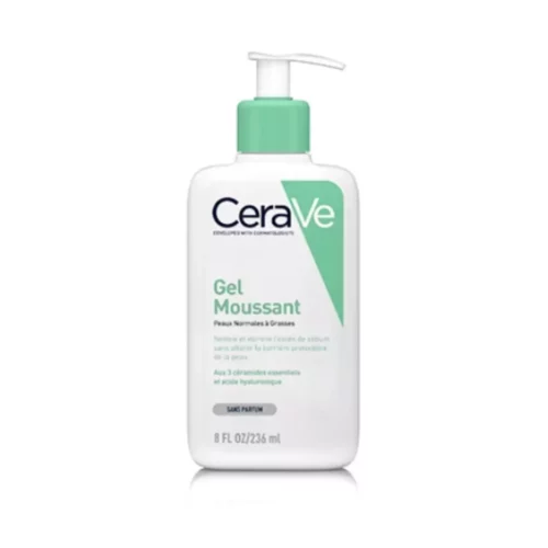 cerave gel moussant peaux normales a grasses 236 ml