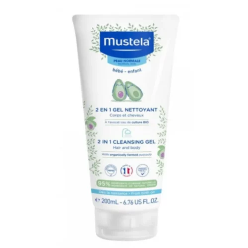 Mustela gel nettoyant 2en1 corps & cheveux 200ml