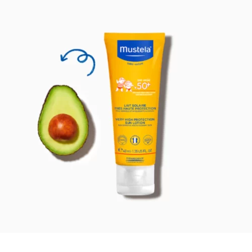 Mustela 50+ Lait Bebe Waterproof 40ml