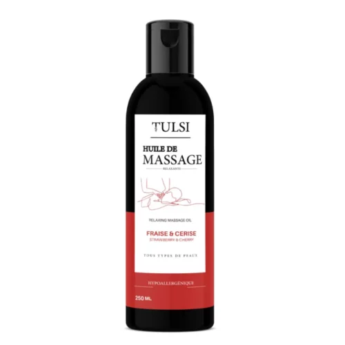 TULSI HUILE DE MASSAGE FRAISE CERISE 250 ML