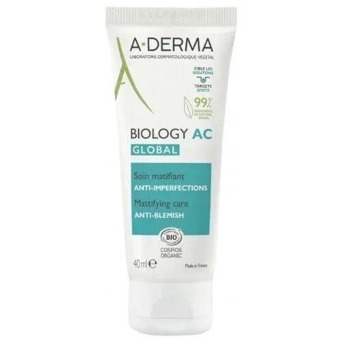 Aderma-biology-ac-soin-global-matifiant-anti-imperfections-bio-40-ml