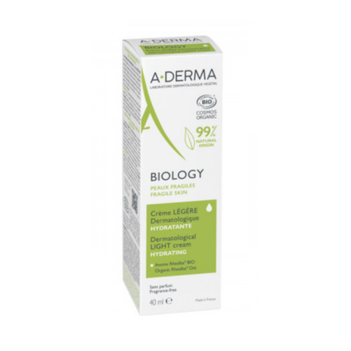 A-DERMA BIOLOGY CREME LEGERE HYDRATANTE PEAUX FRAGILE 40ML