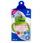 biberon-en-silicone-anti-colique-poco-baby-rose-0-mois-180ml