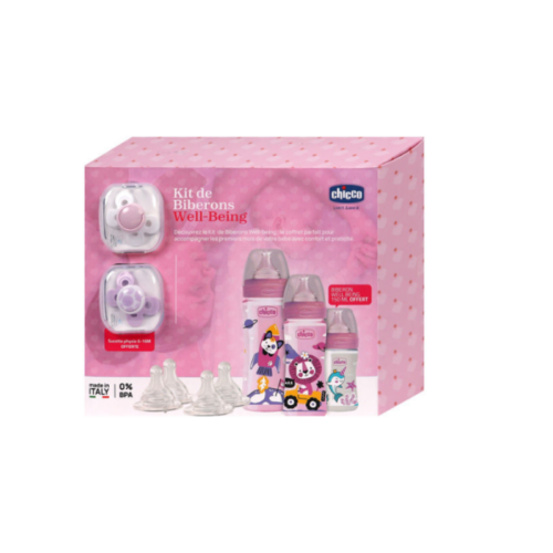 CHICCO coffret BIBERONS well being 7 ARTICLES