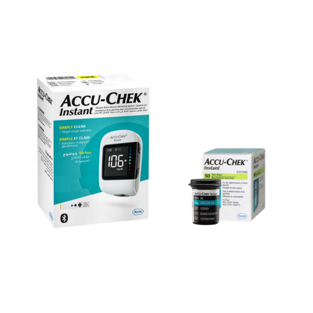 ACCU CHEK INSTANT COFFRET 50 BANDELETTES + APPAREIL 🎁 (OFFERT)