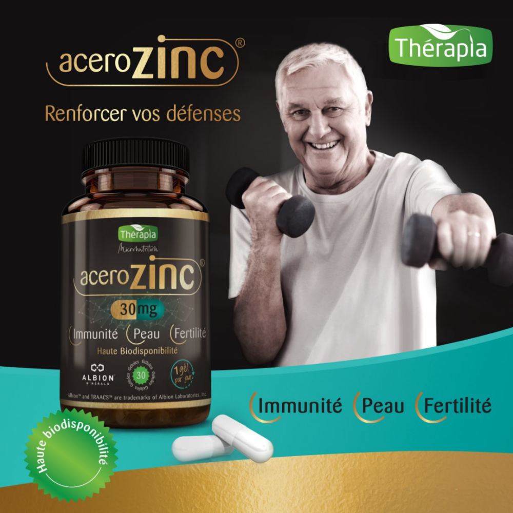THERAPIA ACERO ZINC BOITE DE 30 CAPSULES (1)