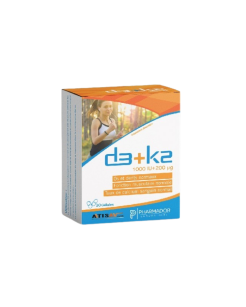 PHARMADOR D3+K2 30 GELULES