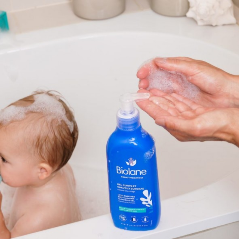 BIOLANE GEL CORPS ET CHEVEUX SURGRAS 350ML (2)