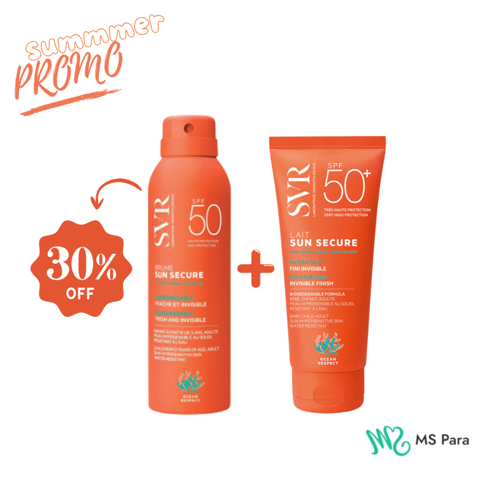 SVR PACK SUN SECURE Brume (-30%) + Lait SPF50+