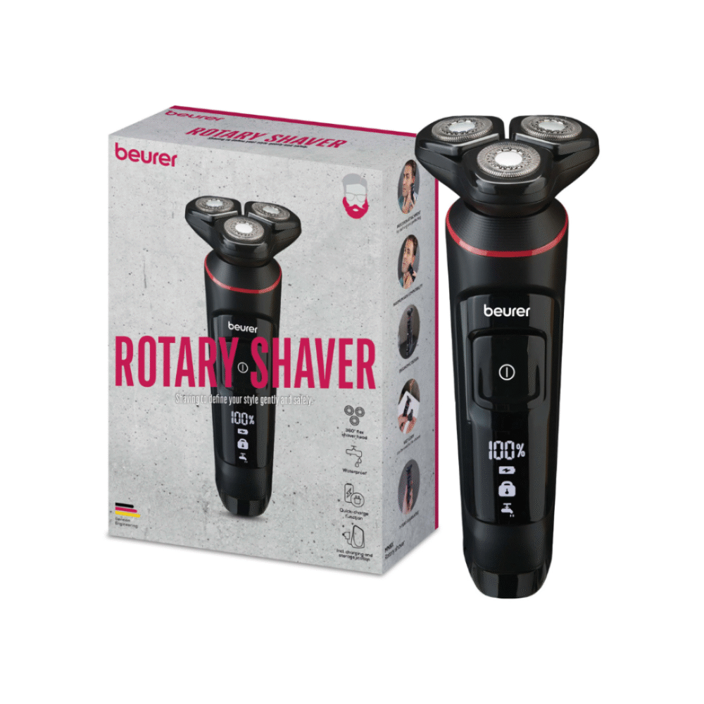 BEURER RASOIR ROTATIF AVEC TETE DE COUPE FLEXIBLE ETANCHE MN8X REF NR 102.54