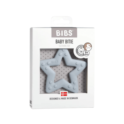 BIBS BABY BITIE ANNEAU DE DENTITION STAR BABY BLUE
