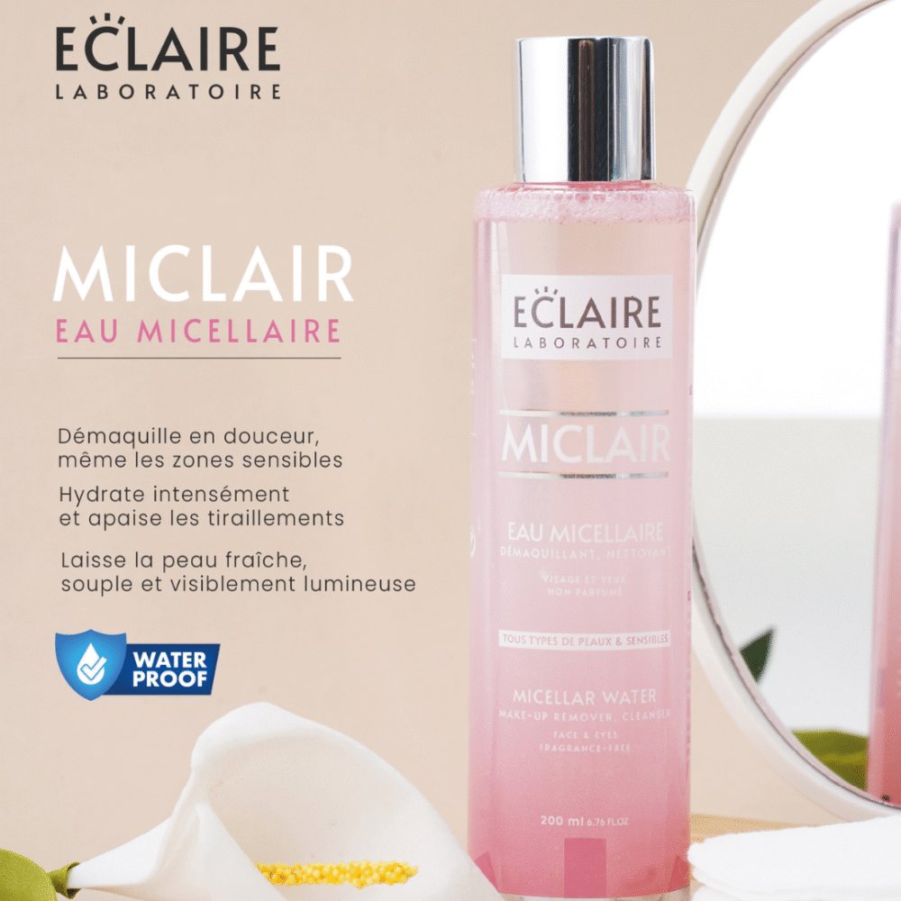 ECLAIRE – EAU MICELLAIRE VISAGE ET YEUX 200ML