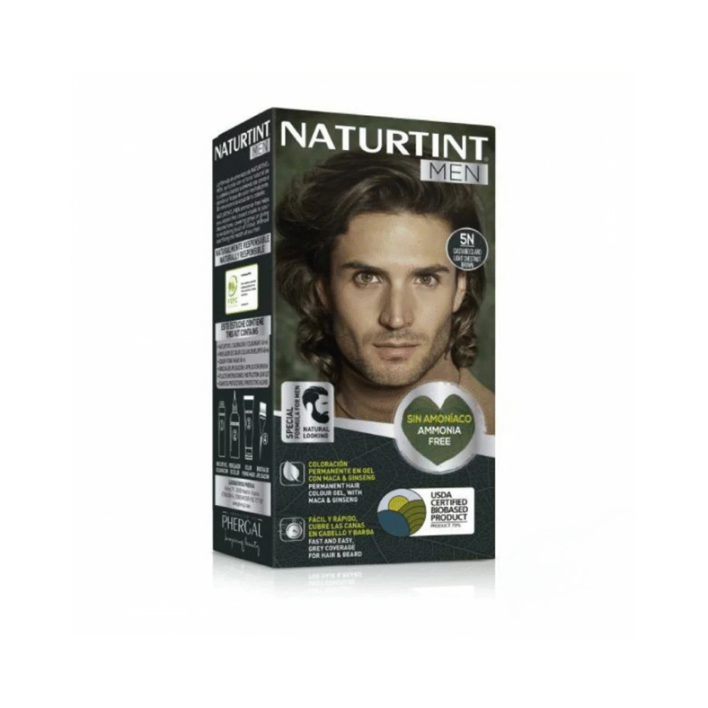 NATURTINT MEN COLORATION PERMANENTE 5N BRUN CHATAIN CLAIR 150 ML
