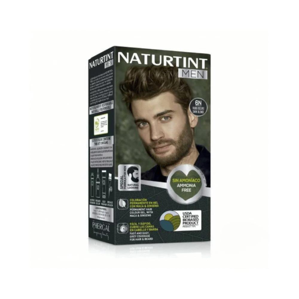 NATURTINT MEN COLORATION PERMANENTE 6N BLOND FONCE 150 ML