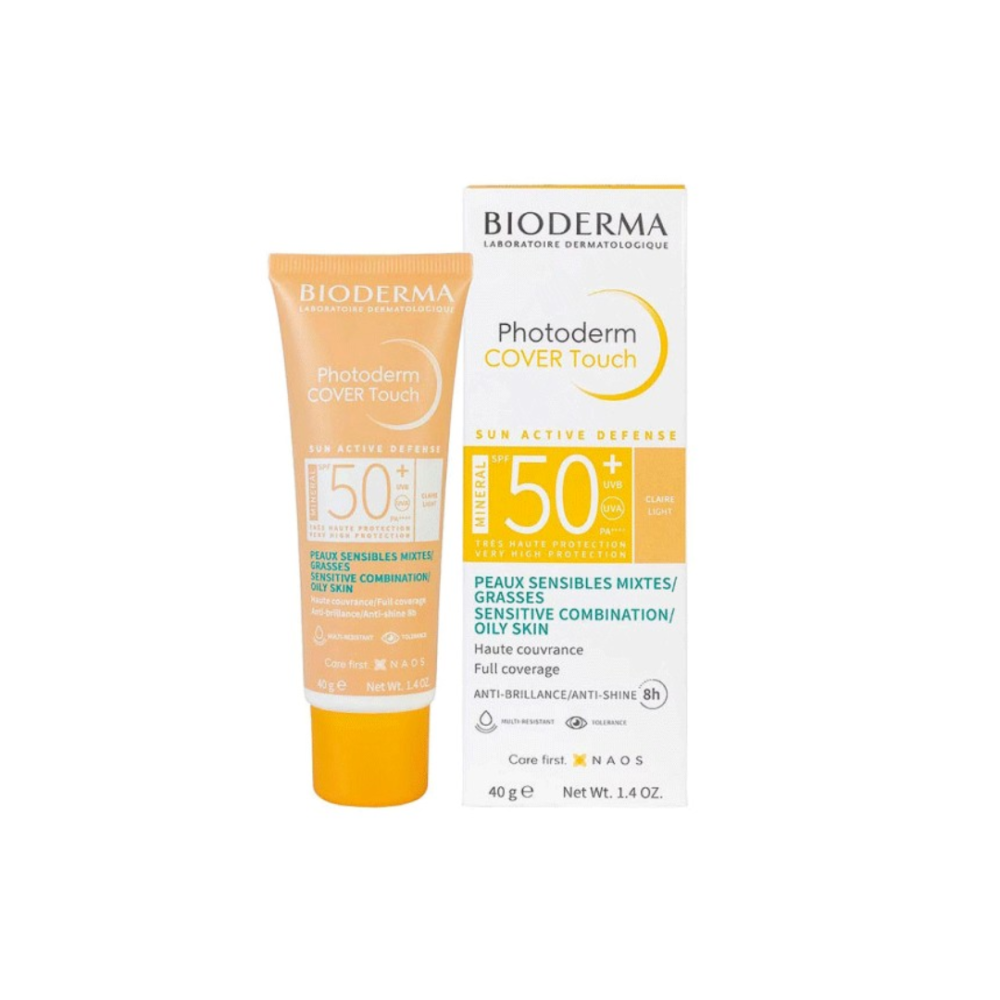 BIODERMA PHOTODERM COVER TOUCH MINERAL TEINTE CLAIRE SPF50+ 40G