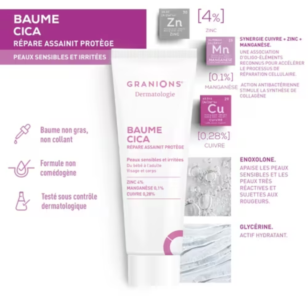 Granions BAUME CICA VISAGE & CORPS 40ML (2)