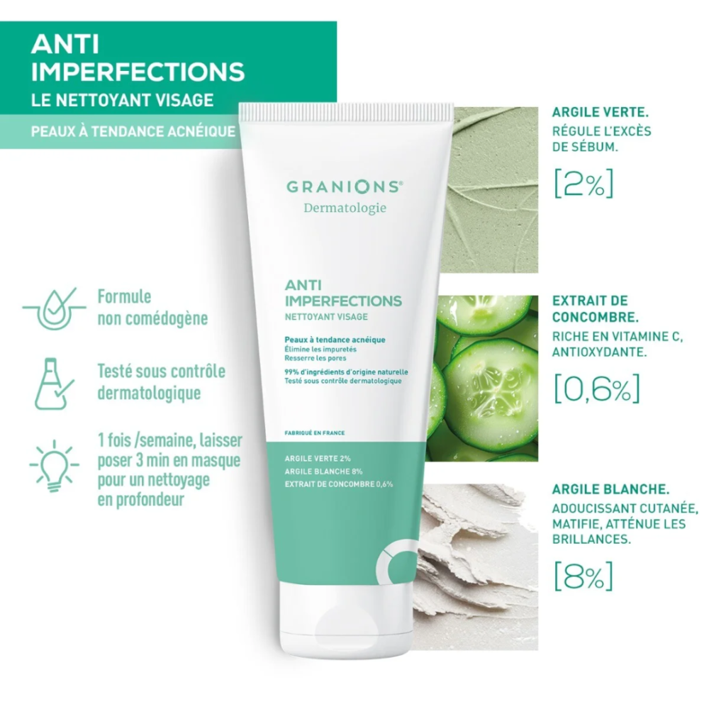 Granions Dermatologie Anti-Imperfections Nettoyant 150g (3)
