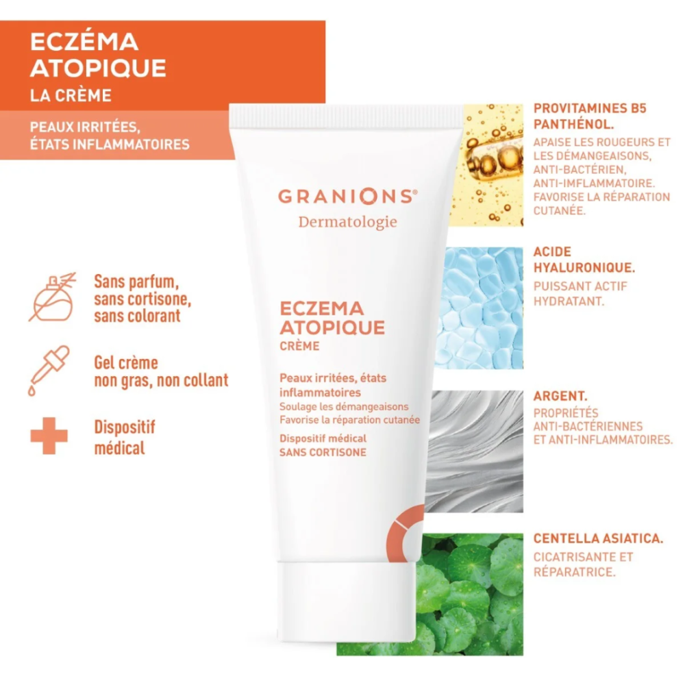 Granions Dermatologie Crème Eczéma Atopique 10ml (2)