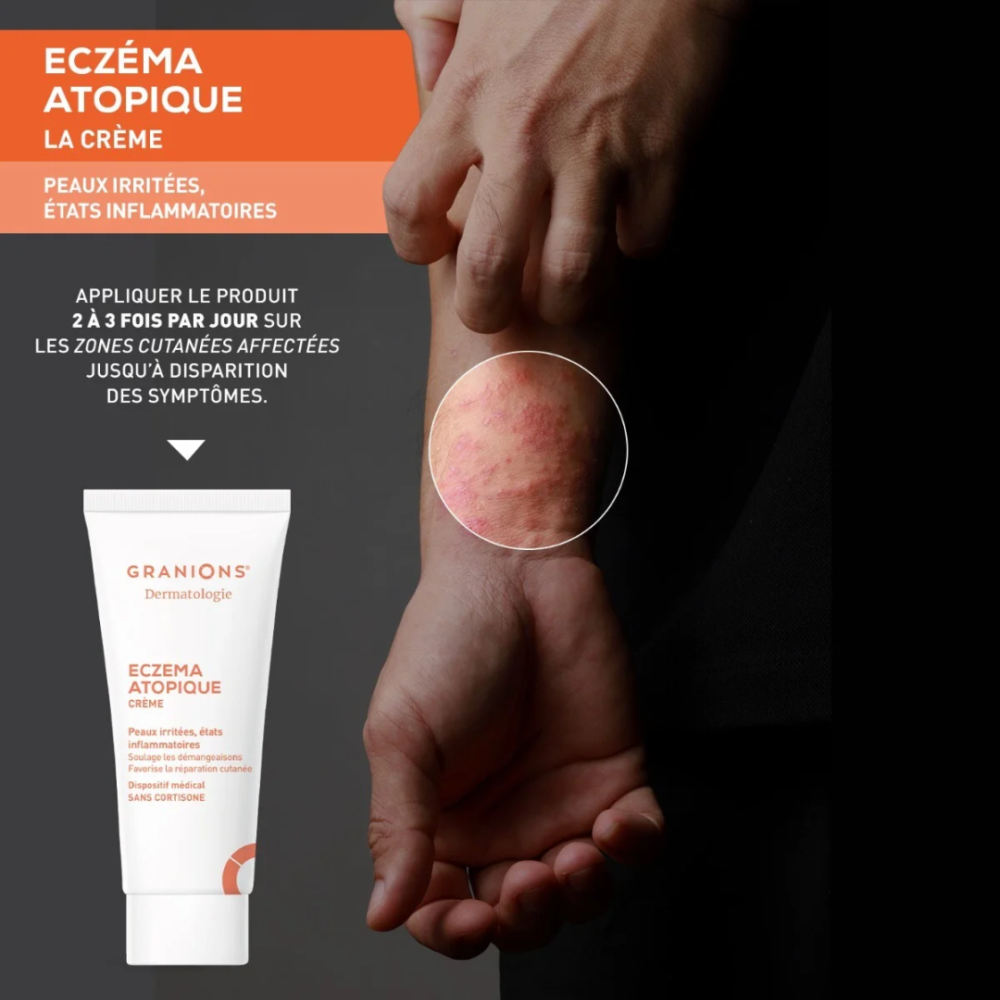 Granions Dermatologie Crème Eczéma Atopique 10ml (3)