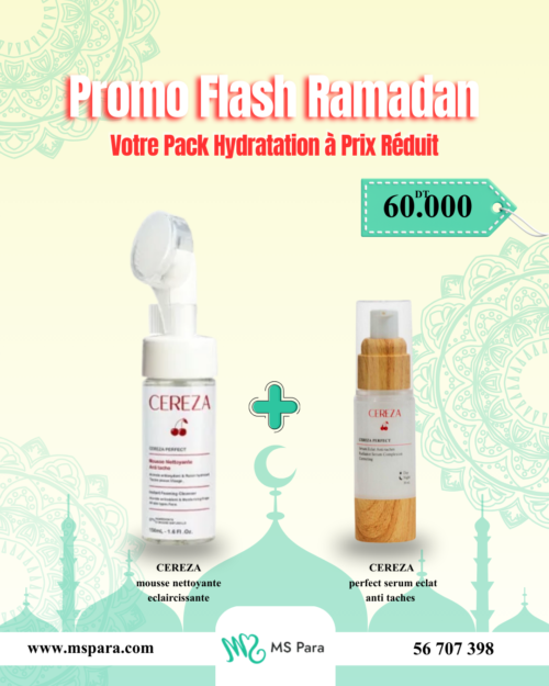 Promo Ramadan : Cereza Mousse Nettoyante & Perfect Sérum Éclat Anti-Taches