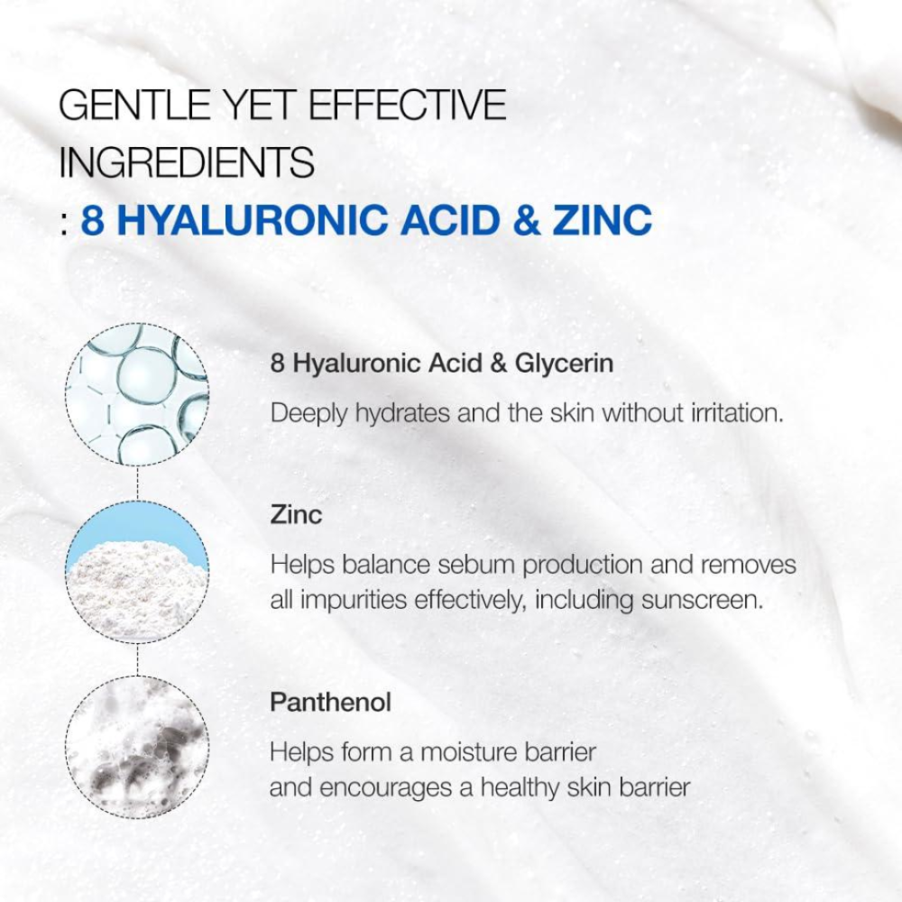 Anua 8 Hyaluronic Acid Hydrating Gentle Foaming Cleanser (2)
