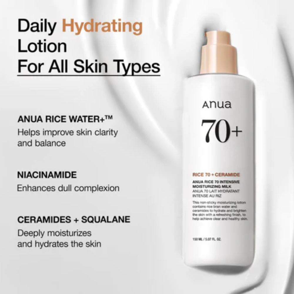 Anua Rice 70 Intensive Moisturizing Milk 150ML (2)