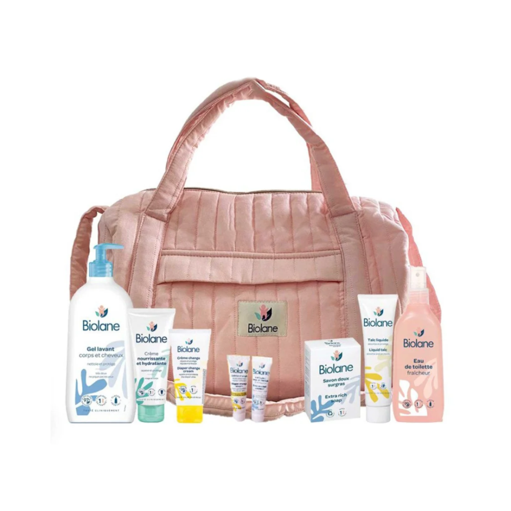 BIOLANE SAC MAMAN MATELASSE ( ROSE )