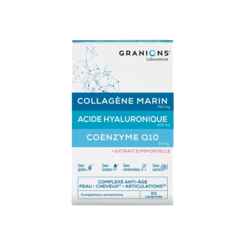 Granions Collagène Marin Acide Hyaluronique Coenzyme Q10 60 Comprimés