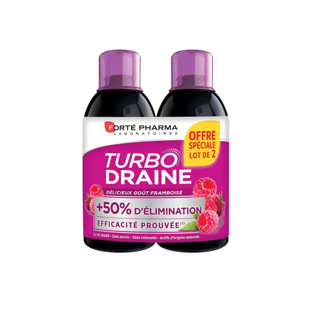 Forté Pharma TurboDraine Minceur Framboise Lot de 2