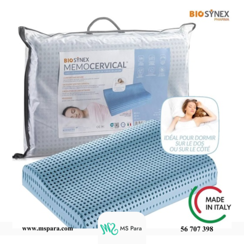 BIOSYNEX Oreiller Memocervical Bleu 40x60cm